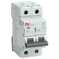 Автоматический выключатель EKF AVERES 2P 16А (C) 10кА, mcb10-2-16C-av