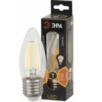 Лампа филаментная светодиодная Эра свеча F-LED B35-7W-827-E27, Б0027950