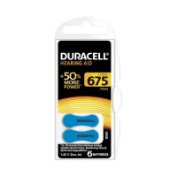 Батарейка для слуховых аппаратов Duracell ZA675-6BL (упаковка 6 шт) 96091470