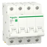 Автоматический выключатель Schneider Electric Resi9 4P 50А (C) 6кА, R9F12450