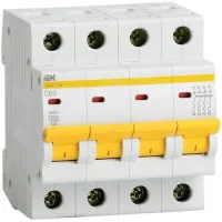 Автоматический выключатель IEK ВА47-29 4P 6А (C) 4.5кА, MVA20-4-006-C