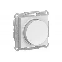 Светорегулятор поворотно-нажимной Schneider Electric ATLASDESIGN, 400 Вт, скрытый монтаж, белый, ATN000123