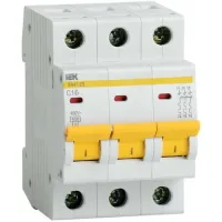 Автоматический выключатель IEK ВА47-29 3P 8А (C) 4.5кА, MVA20-3-008-C