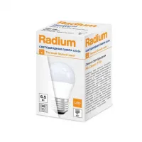 Лампа светодиодная RADIUM G45 (Шар) 6.5Вт 3000К E27 550Лм, 4008597191770