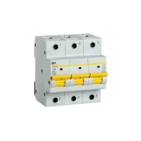 Автоматический выключатель IEK ВА47-150 3P 80А (C) 15кА, MVA50-3-080-C