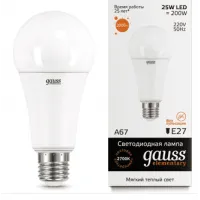Лампа светодиодная Gauss A60 25W E27 2700K, 73215
