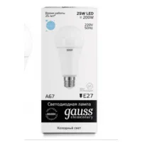 Лампа светодиодная Gauss A60 25W E27 6500K, 73235