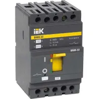 Силовой автомат IEK ВА88 125А, термомагнитный, 25кА, 3P, 16А, SVA10-3-0016