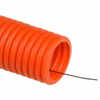 Труба ПНД легкая с зондом 50мм оранжевая DKC 71950 (кратно 15)