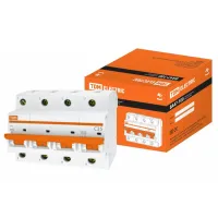 Автоматический выключатель TDM Electric ВА47-100 4P 25А (C) 10кА, SQ0207-0081