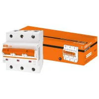 Автоматический выключатель TDM Electric ВА47-125 3P 80А (C) 15кА, SQ0208-0082