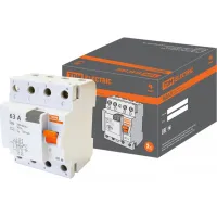 УЗО TDM Electric ВД63 4P 63А 3 кА, 100 мА (AC), SQ0220-0035