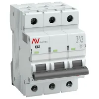 Автоматический выключатель EKF AVERES 3P 32А (D) 6кА, mcb6-3-32D-av