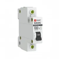 Автоматический выключатель EKF Basic 1P 10А (C) 4.5кА, mcb4729-1-10C