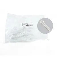 Дюбель-хомут для плоского кабеля (5-10мм), полипропилен, белый (DIY упаковка 10шт.), DCL01-5-10
