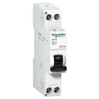Дифавтомат Schneider Electric Acti9 1P+N 6А (C) 6 кА, 30 мА ( A ), A9D49606
