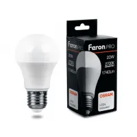 Лампа светодиодная Feron.Pro A60 LB-1020 Шар E27 20W 2700K, 38041