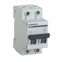 Автоматический выключатель IEK GENERICA 2P 40А (C) 4.5кА, MVA25-2-040-C
