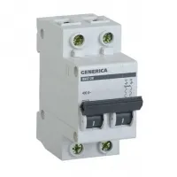 Автоматический выключатель IEK GENERICA 2P 32А (C) 4.5кА, MVA25-2-032-C