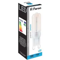 Лампа светодиодная LED капсула Feron LB-431 G9 7Вт 6400K, 25757