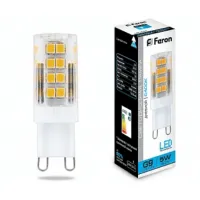 Лампа светодиодная LED капсула Feron LB-432 G9 5Вт 6400K, 25771