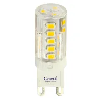 Лампа светодиодная General Капсульная GLDEN-G9-5-P-220-4500, 653900, G-9, 4500 К