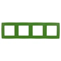 12-5004-27 ЭРА Рамка на 4 поста, Эра12, зелёный