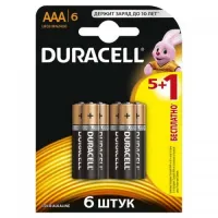 Батарейка Duracell MN2400/LR03 BP6 (кратно 6)