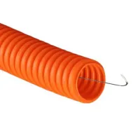Труба ПНД легкая с зондом 20мм оранжевая DKC 71920 (кратно 100)