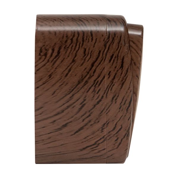 Выключатель 2-клавишный ОП Минск 10А с индикатором тёмное дерево EKF