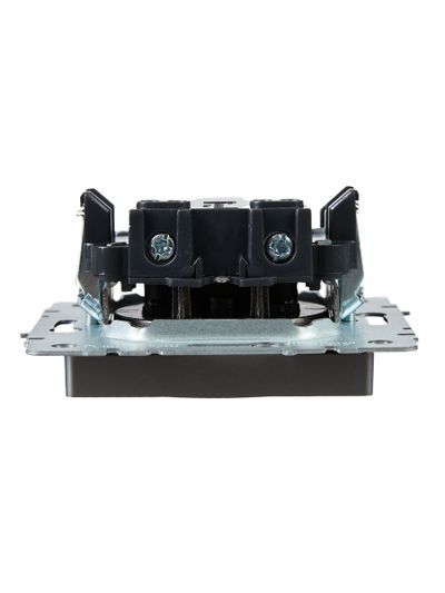 BRITE Розетка 1-местная без заземления без защитных шторок 10А РС10-1-0-БрС сталь IEK