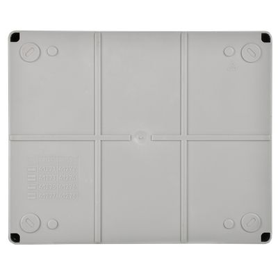 Коробка распаячная КМ41274 для открытой проводки безгалогенная (HF) 240х195х165мм IP55 5 вводов серая IEK