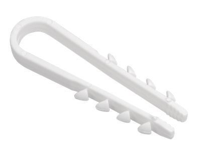 Дюбель хомут 19-25мм нейлон белый (100шт) IEK