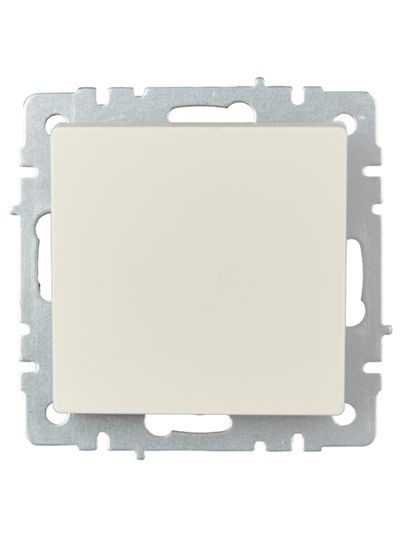 BRITE Выключатель 1-клавишный самовозвратный 10А ВС10-1-4-БрКр бежевый IEK