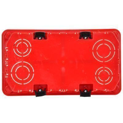 Коробка распаячная КМ41026 для полых стен безгалогенная (HF) 172х96х45мм с саморезами пластиковыми лапками с крышкой IEK