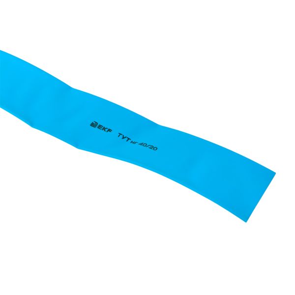 Термоусаживаемая трубка ТУТ нг 40/20 синяя рулон EKF PROxima