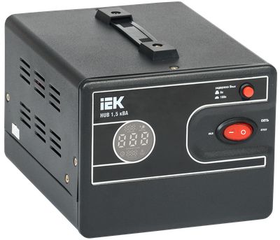Стабилизатор напряжения переносной HUB 1,5кВА IEK