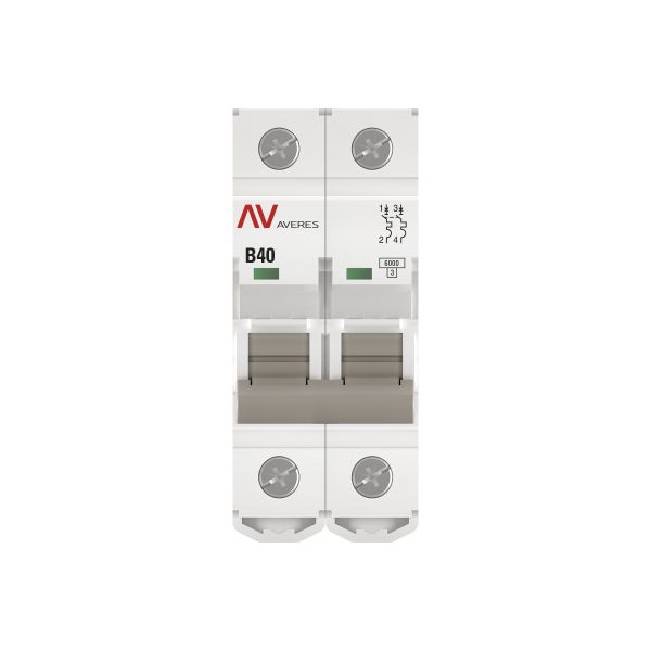 Выключатель автоматический AV-6 2P 40A (B) 6kA EKF AVERES