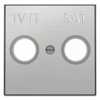 Накладка для TV-R-SAT розетки ABB Sky, нержавеющая сталь (8550.1 AI)