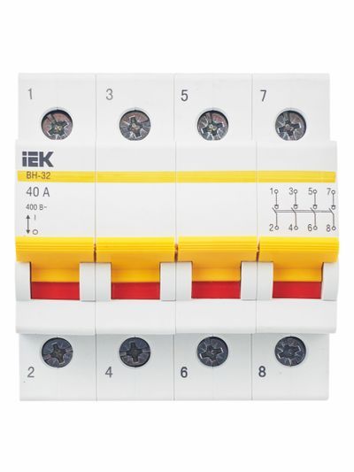KARAT Выключатель нагрузки (мини-рубильник) ВН-32 4P 40А IEK