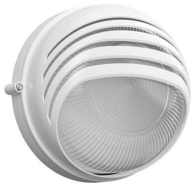 Светильник НПП1307 круг ресничка 60Вт IP54 белый IEK