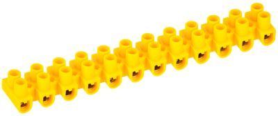 Зажим контактный винтовой ЗВИ-5 н/г 1,5-4,0мм2 12пар желтый IEK