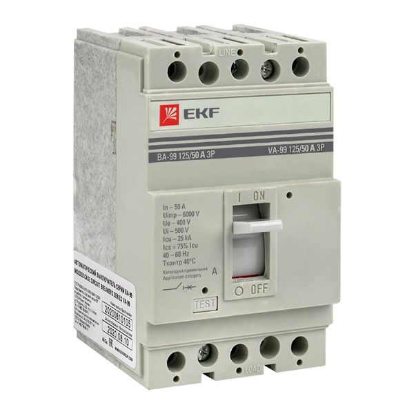 Выкл. Автом.  3П    50А  25кА  ВА99 125/50А  EKF  PROxima