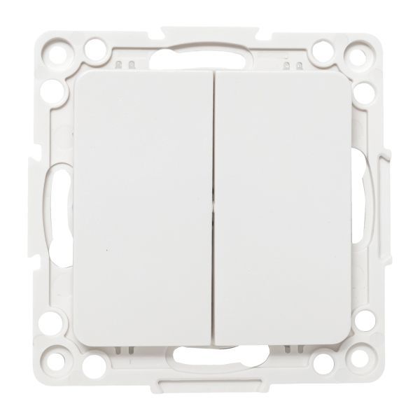 Стокгольм Механизм Выключателя 2-кл. проходного 10А винтовые клеммы белый EKF PROxima