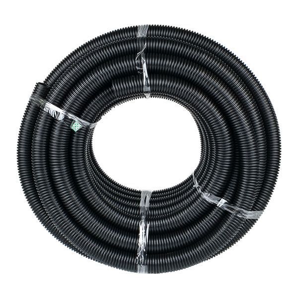 Труба гофр. ПНД с протяжкой d40 мм (25 м) черная EKF-Plast
