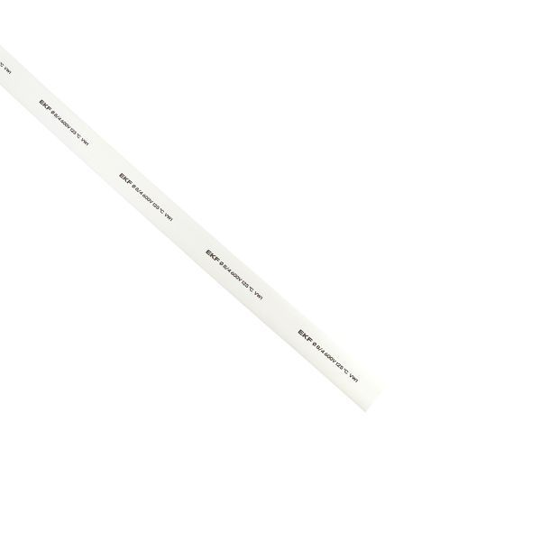 Термоусаживаемая трубка ТУТ нг 8/4 белая рулон EKF PROxima