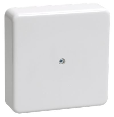 Коробка распаячная КМ41219 для открытой проводки безгалогенная (HF) 100х100х29мм белая (6 клемм 6мм2) IEK