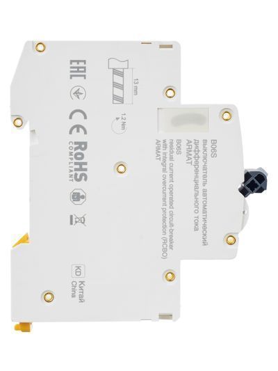 ARMAT Автоматический выключатель дифференциального тока B06S 1P+NP C32 30мА тип AC (18мм) IEK