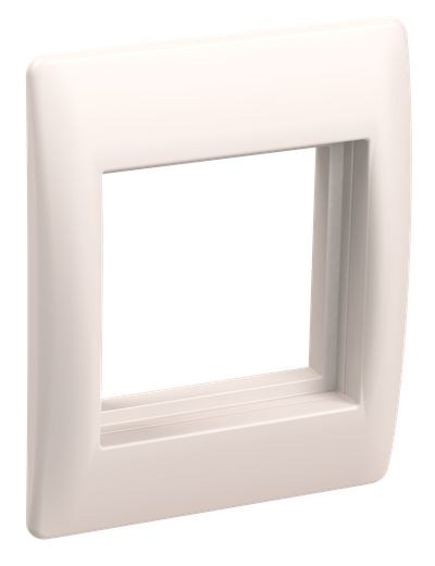 PRIMER Рамка и суппорт универсальные на 2 модуля белые IEK