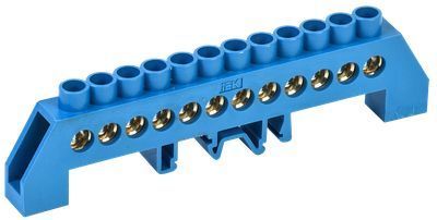 Шина N "ноль" в комбинированном DIN-изоляторе типа "Стойка" ШНИ-8х12-12-КС-С IEK